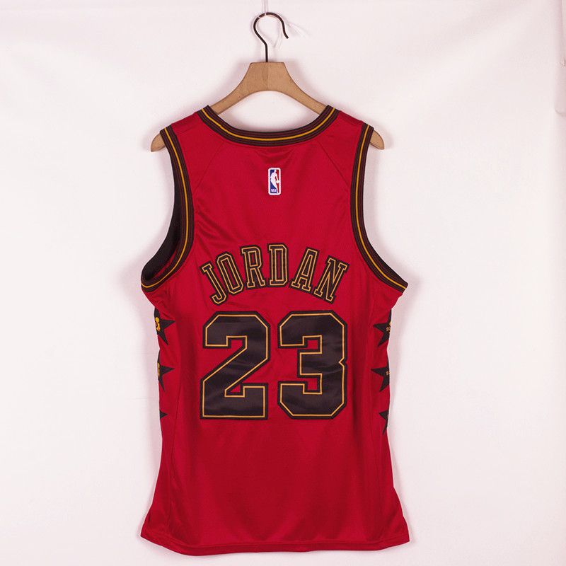 Men Chicago Bulls #23 Jordan Red Championship Commemorative Edition NBA Jersey